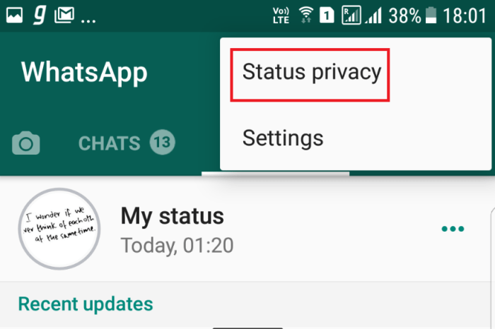 Control WhatsApp Status Visibility Easily terbaru